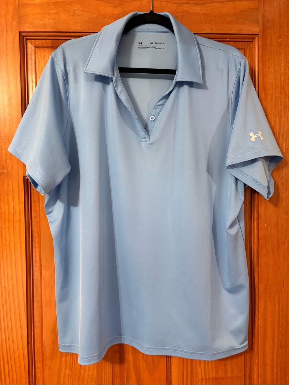 Under Armour Women's UA Short Sleeve Golf Polo light blue 2X